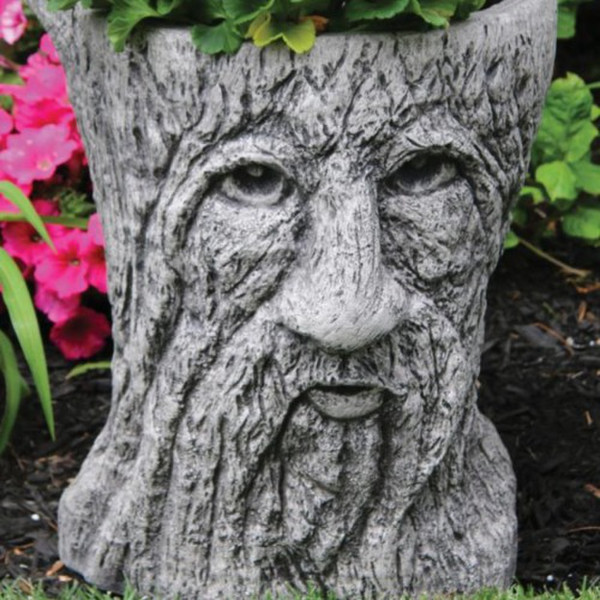 Tree Stump Woodland Face Planter Story book Old Man of the Woods